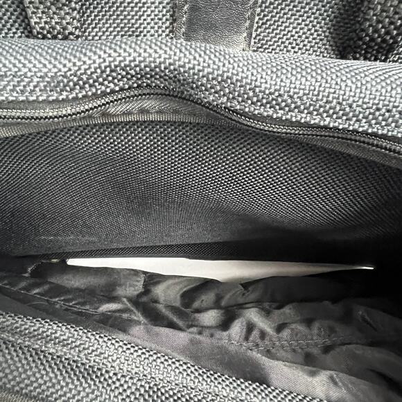 Samsonite Black Computer Bag With Leather Strap 261 700 Series Travel Durable - Picture 6 of 11